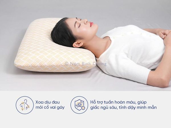 Gối cao su Kim Cương - Nệm Bình Dương
