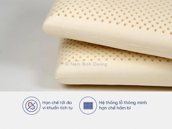 Gối cao su Kim Cương - Nệm Bình Dương