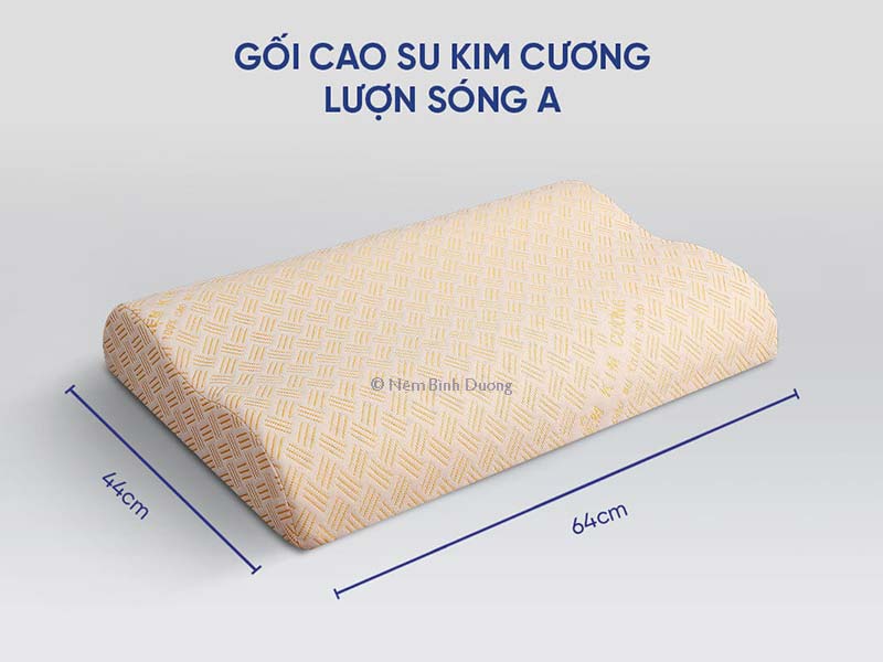 Gối cao su Kim Cương lượn sóng - Nệm Bình Dương Gối cao su Kim Cương lượn sóng - Nệm Bình Dương