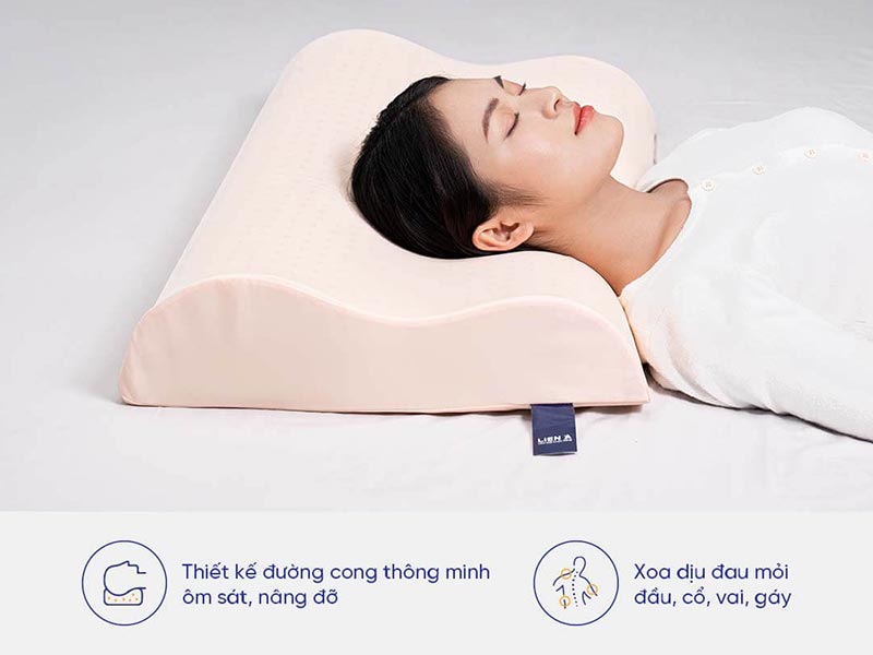 Gối cao su Liên Á Contour - Nệm Bình Dương