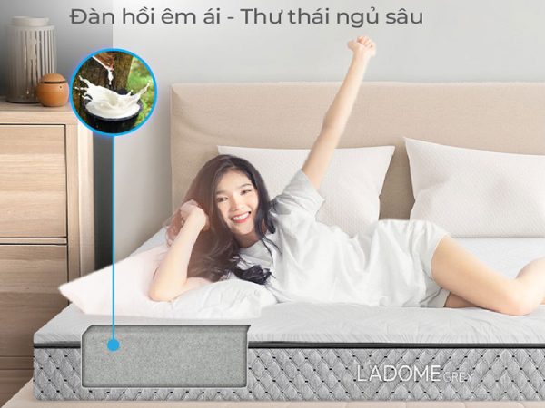 Nệm cao su Liên Á than hoạt tính LA Dome Grey - Nệm Bình Dương