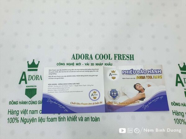 Nệm foam Adora Cool Fresh - Nệm Bình Dương