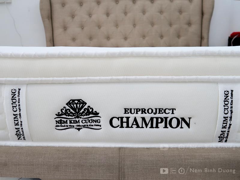 11 Nệm lò xo Kim Cương EuProject Champion - Nệm Bình Dương