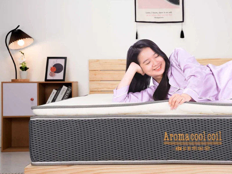 Nệm lò xo túi Aroma (Adora) Cool Coil Nệm lò xo túi Aroma Cool Coil 3 viền
