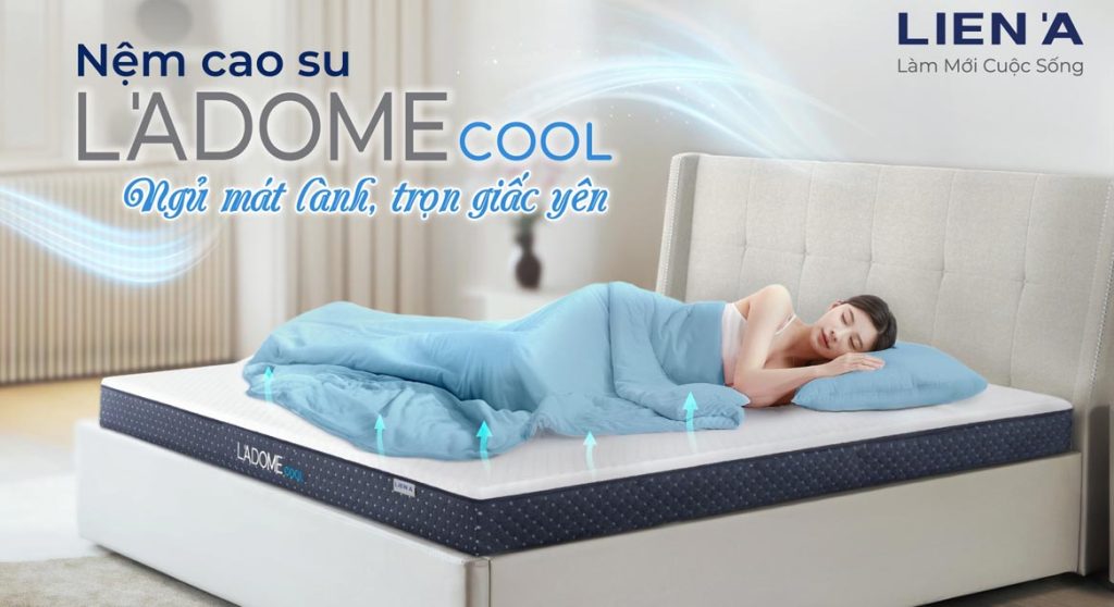 Nệm cao su thiên nhiên Liên Á L'A Dome Cool - Nệm Bình Dương