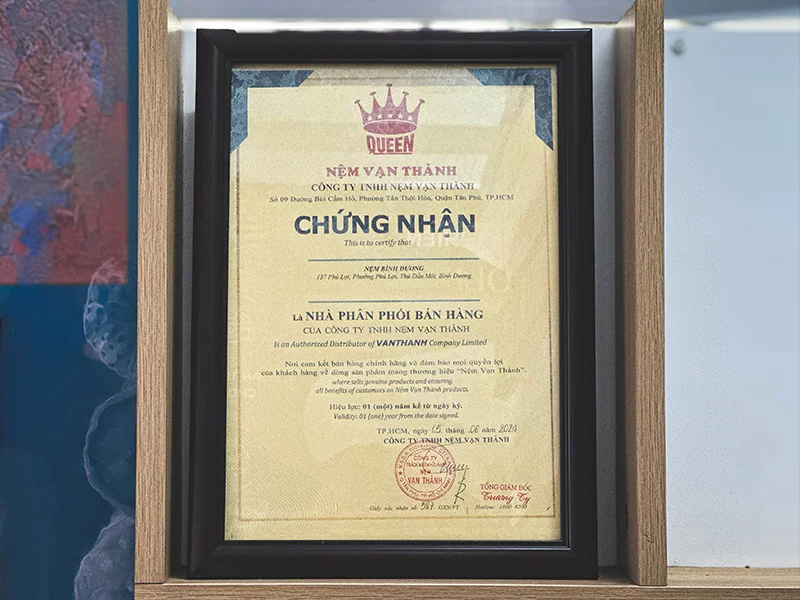 Đại lý Nệm Vạn Thành chính hãng